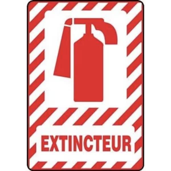 Accuform SAFETY SIGN FIRE EXTINGUISHER 14 in X FRMFXG516XP - main